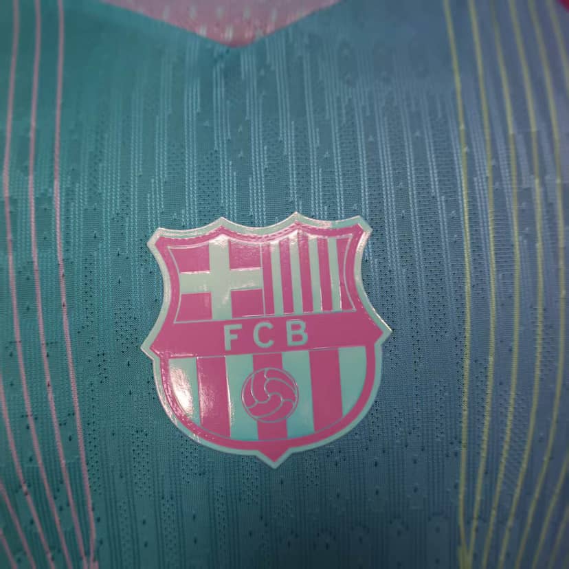 2025/2026 Player Version Barcelona Concept Pink Blue Gradient Shirt--4