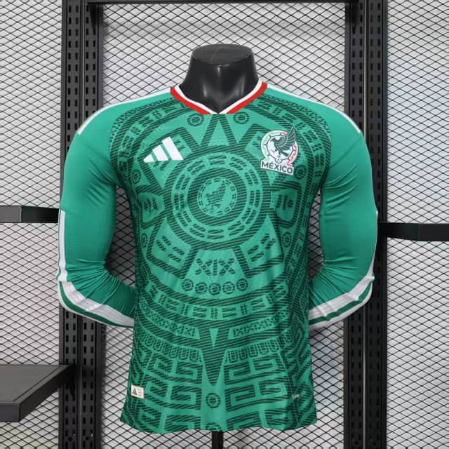 Camiseta México Primera Equipación 2026 Versión Jugador Manga Larga