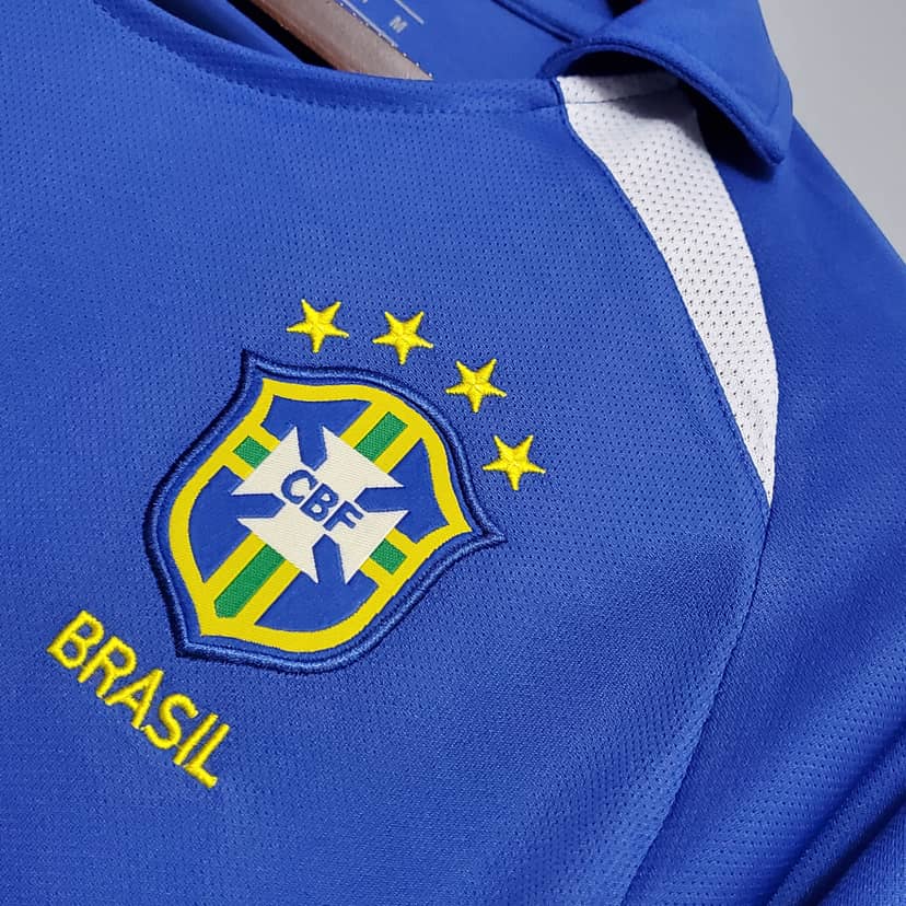 2002 Retro Brazil Away Jersey--4