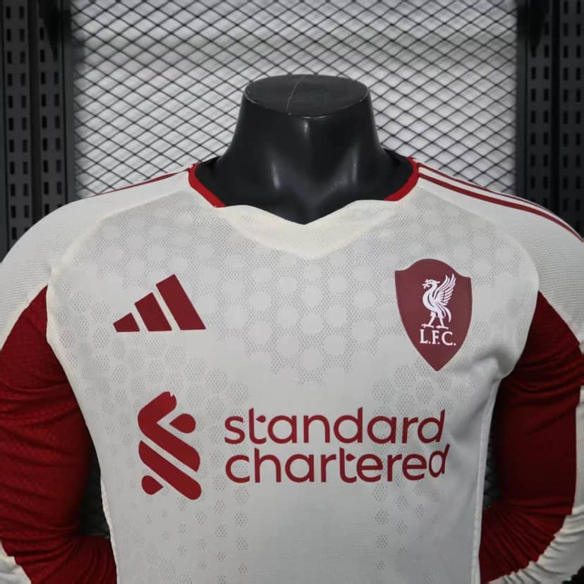 Maillot Liverpool Extérieur 2025/26 Version Player Manches Longues--2