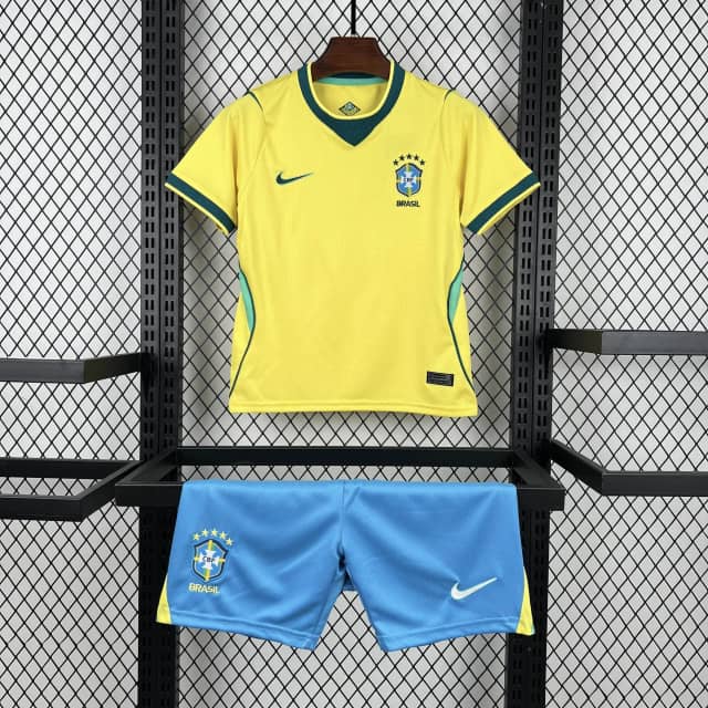 Camiseta Brasil Primera Equipación 2026 Niño