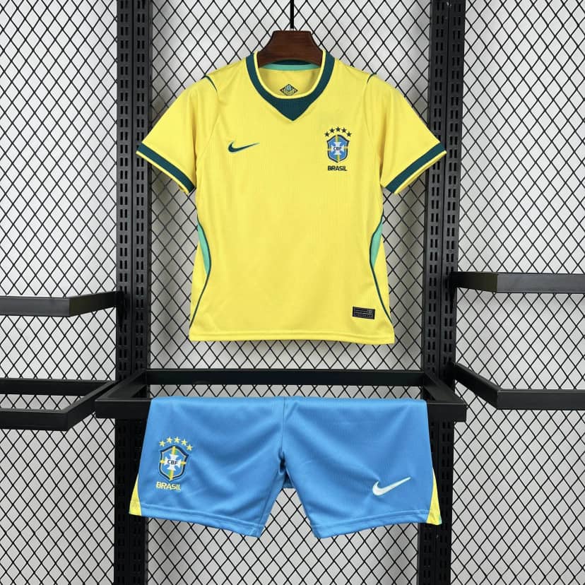 Camiseta Brasil Primera Equipación 2026 Niño