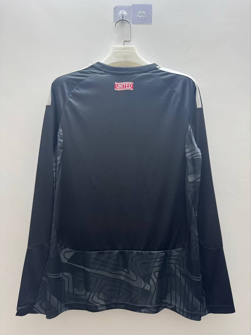 Maillot Manchester United Gardien 2026/27 Manches Longues Noir--1