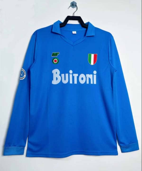 Maglia Retro Napoli Home 1987/88 Maniche Lunghe