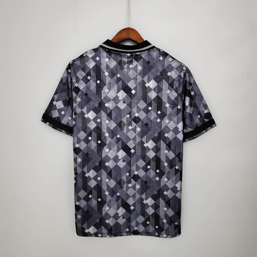 Koszulka Retro Anglii edycja specjalna Blackout 1990 czarna--1