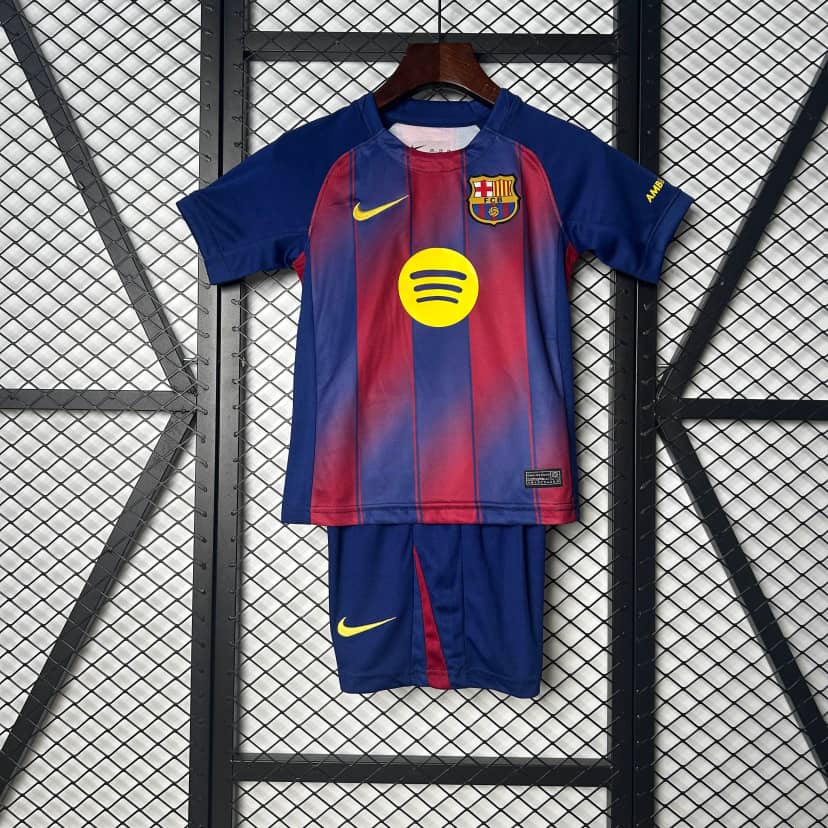 2025/2026 Barcelona Home Shirt Kids Size
