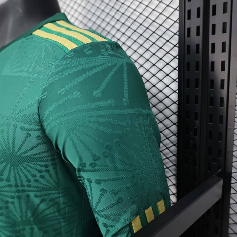2025 Long Sleeve Player Version Mexico National Gold cup Version Green Shirt--5