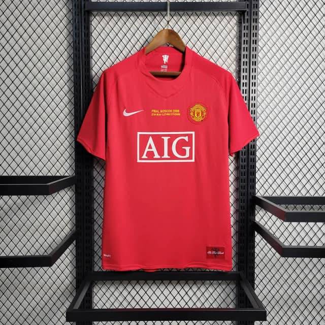 Koszulka Retro Manchesteru United domowa edycja Champions League 2007/08
