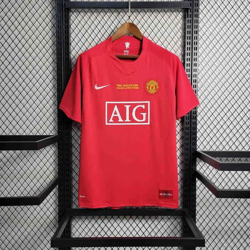 Maglia Retro Manchester United Home Edizione Champions League 2007/08