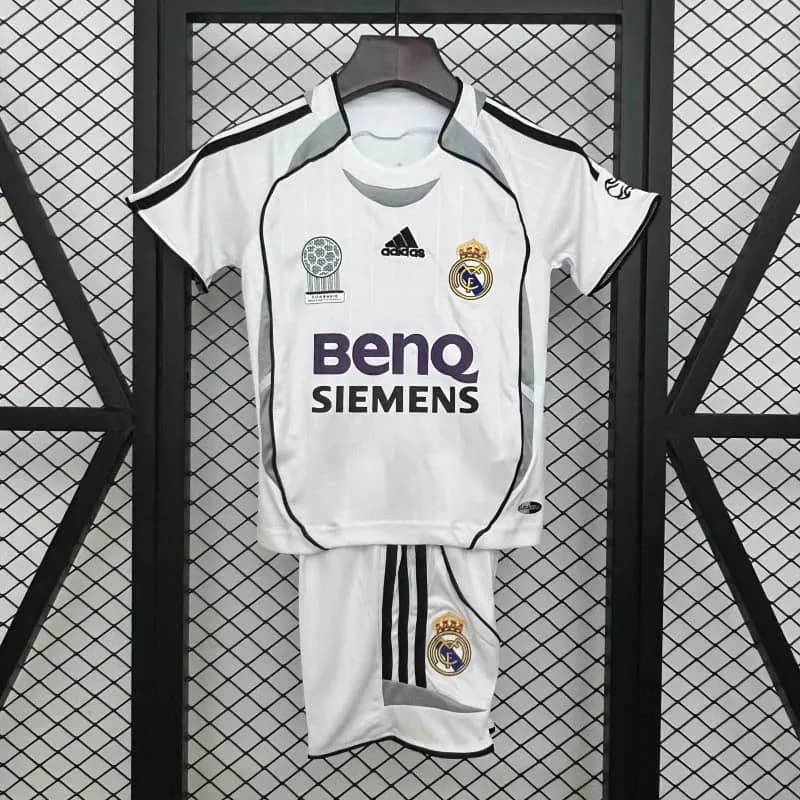 2006/2007 Retro Real Madrid Home Shirt Kids Size