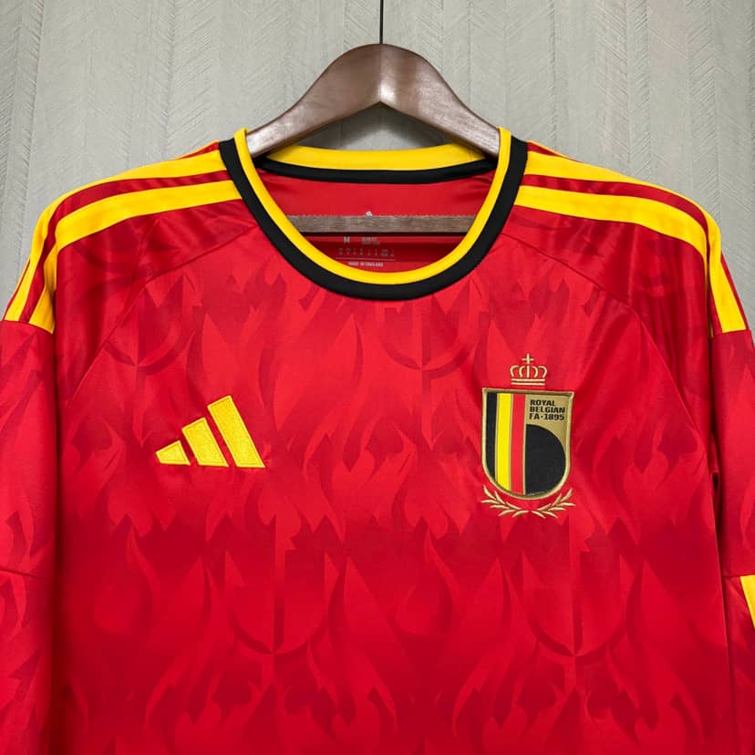 Maillot Belgique Domicile 2026 Manches Longues--2