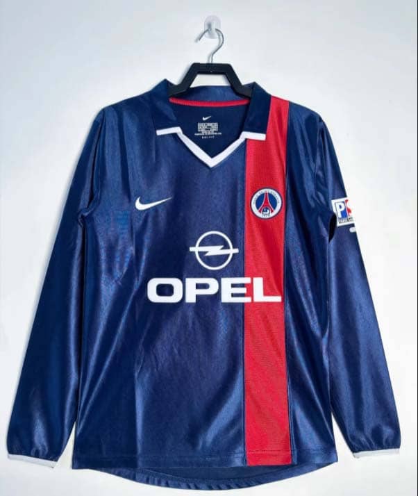 Camiseta Retro PSG Primera Equipación 2001/02 Manga Larga