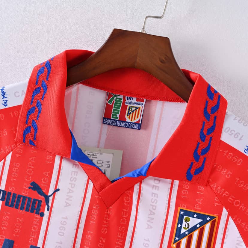 Koszulka Retro Atlético Madryt domowa 1995/96--2