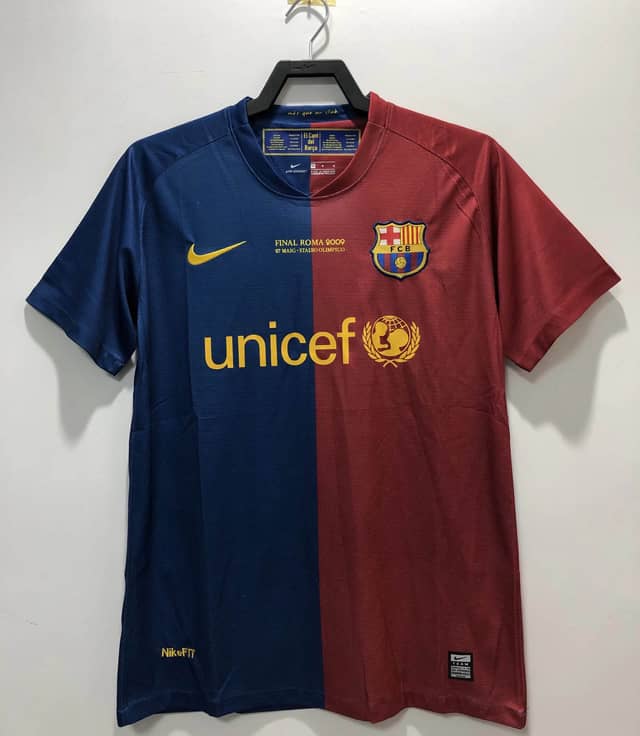 2008/2009 Retro Barcelona Shirt Home Champions League