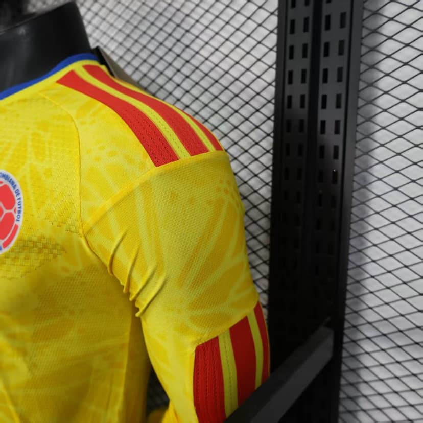Camiseta Colombia Primera Equipación 2026 Versión Jugador Manga Larga--7