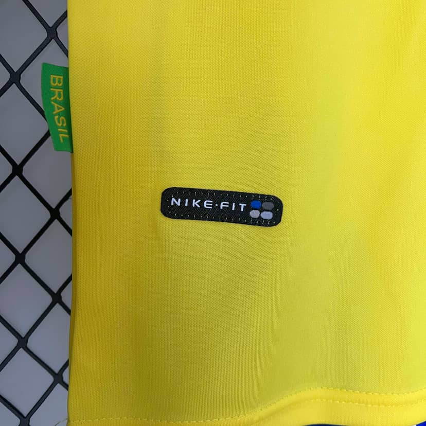Camiseta Retro Brasil Primera Equipación 1998 Niño--7
