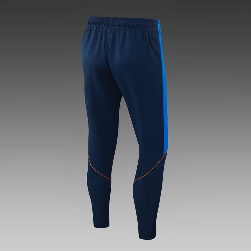 2026 France Half-Pull Training Suit Royal Blue Shirt Set--5