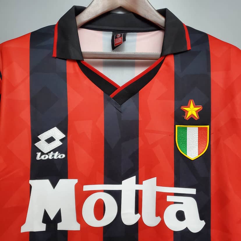 Camiseta Retro AC Milan Primera Equipación 1993/94--2