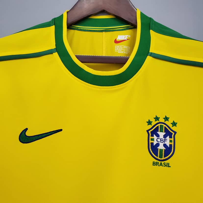 Camisola Retro Brasil Principal 1998--2