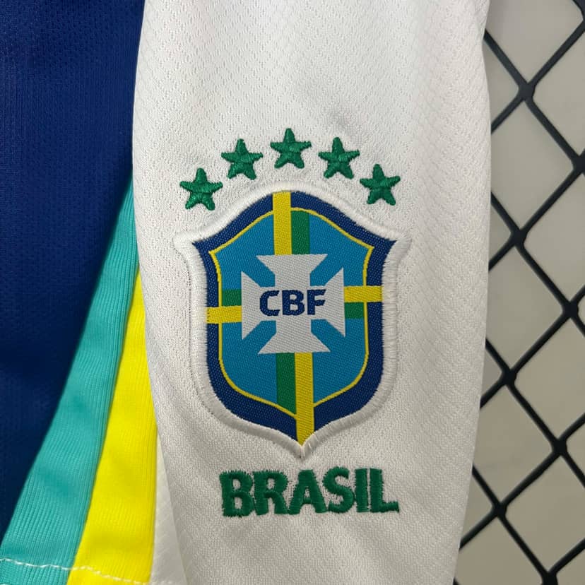 Camiseta Brasil Segunda Equipación 2024 Niño--8