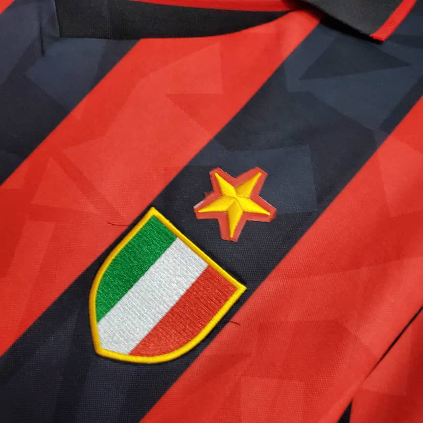 Camiseta Retro AC Milan Primera Equipación 1993/94--4