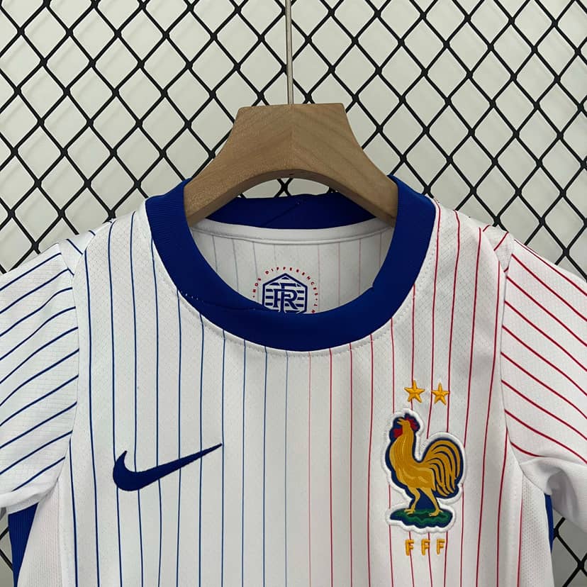 2024 France Away Shirt Kids Size--2
