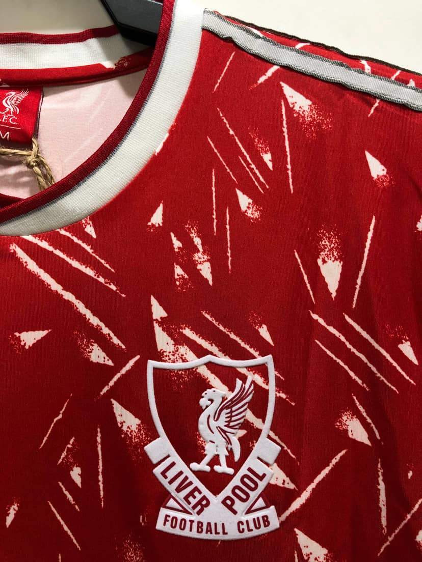 Camisola Retro Liverpool Principal 1989/91 Manga Longa--4