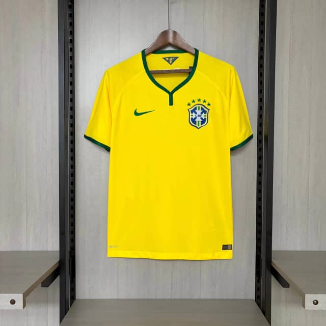Camiseta Retro Brasil Primera Equipación 2014