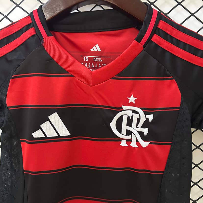 Conjunto Flamengo Principal 2025/26 Criança--2