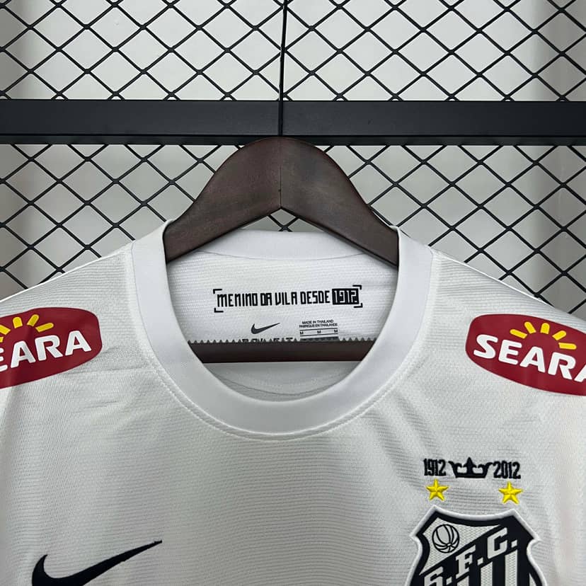 2012 Retro Long Sleeve Santos Home Shirt--3