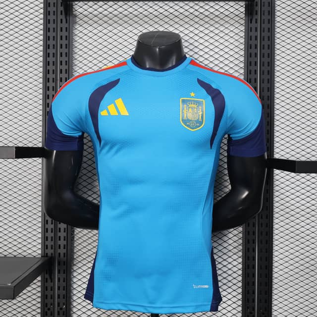 Chándal de Entrenamiento España 2026 Versión Jugador Azul Celeste