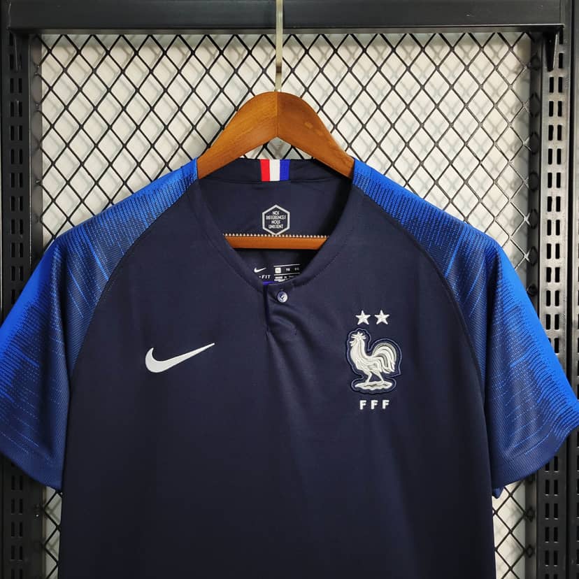 Camiseta Retro Francia Primera Equipación 2018--3