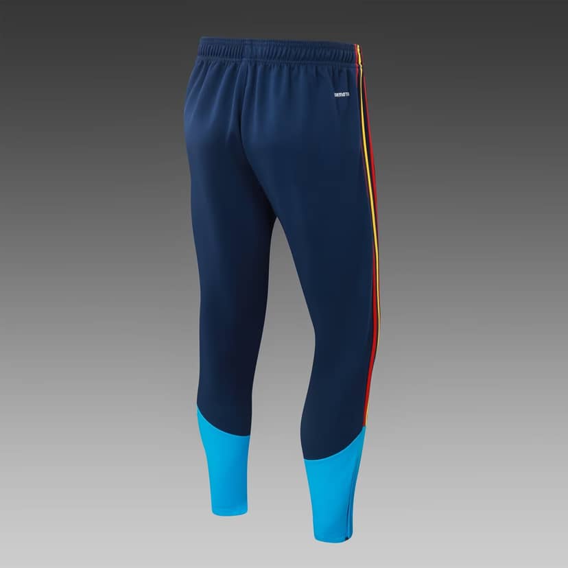 2026 Spain Half-Pull Training Suit Royal Blue Set Shirt--5