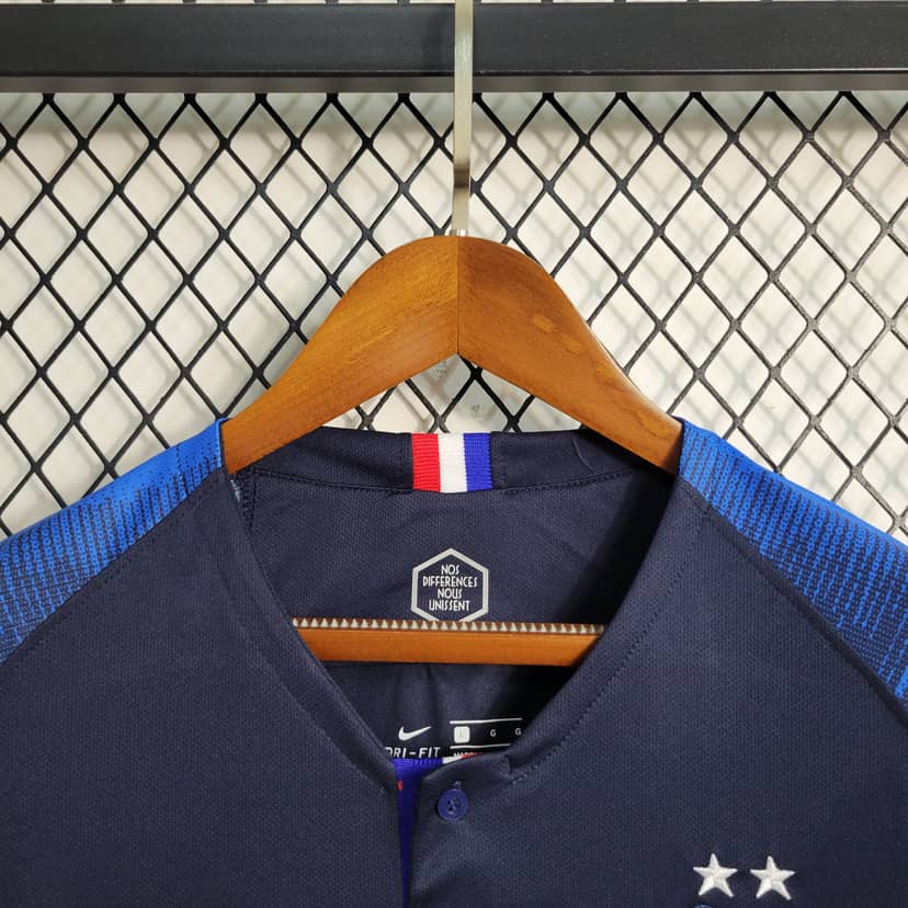 Camiseta Retro Francia Primera Equipación 2018--4